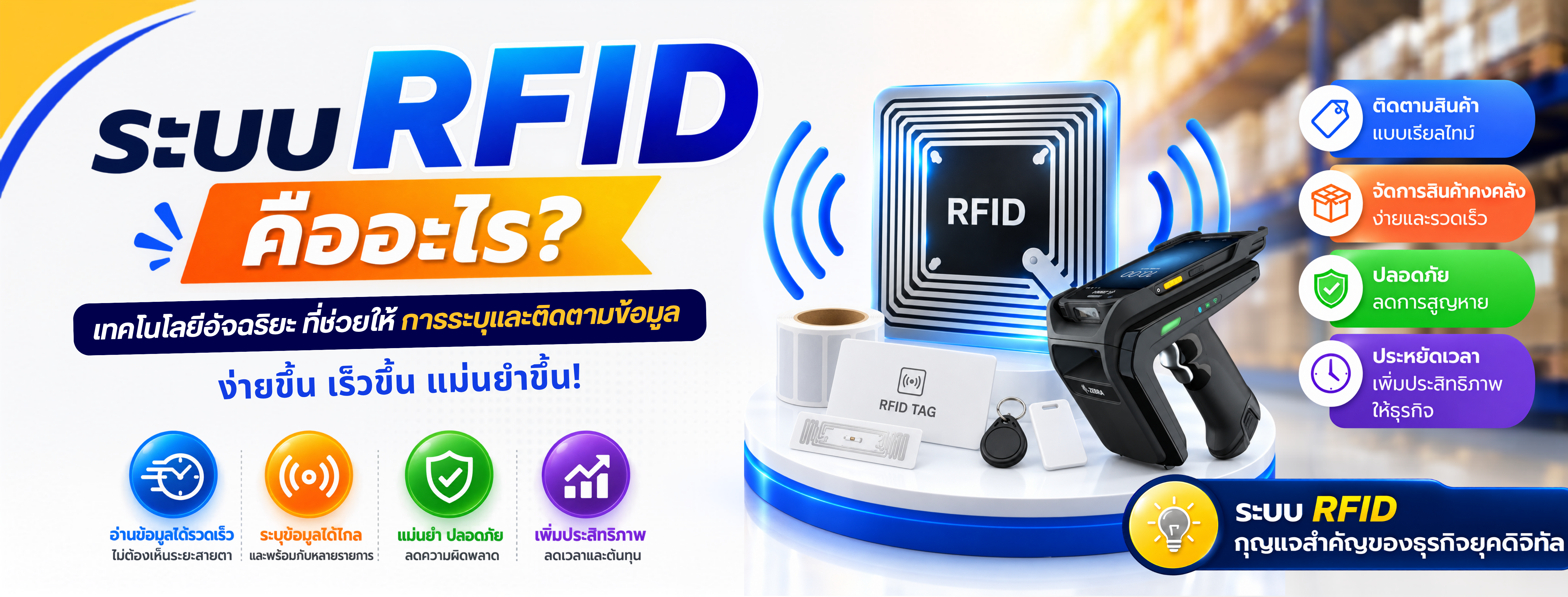 RFID คืออะไร ระบบ RFID สำหรับคลังสินค้าอัจฉริยะ